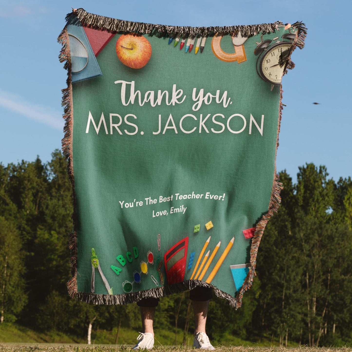 Teacher Gift, Customizable blanket, Back to School, End of Year Gift, Teacher Appreciation, Personalized Gift, Teacher Christmas Gift