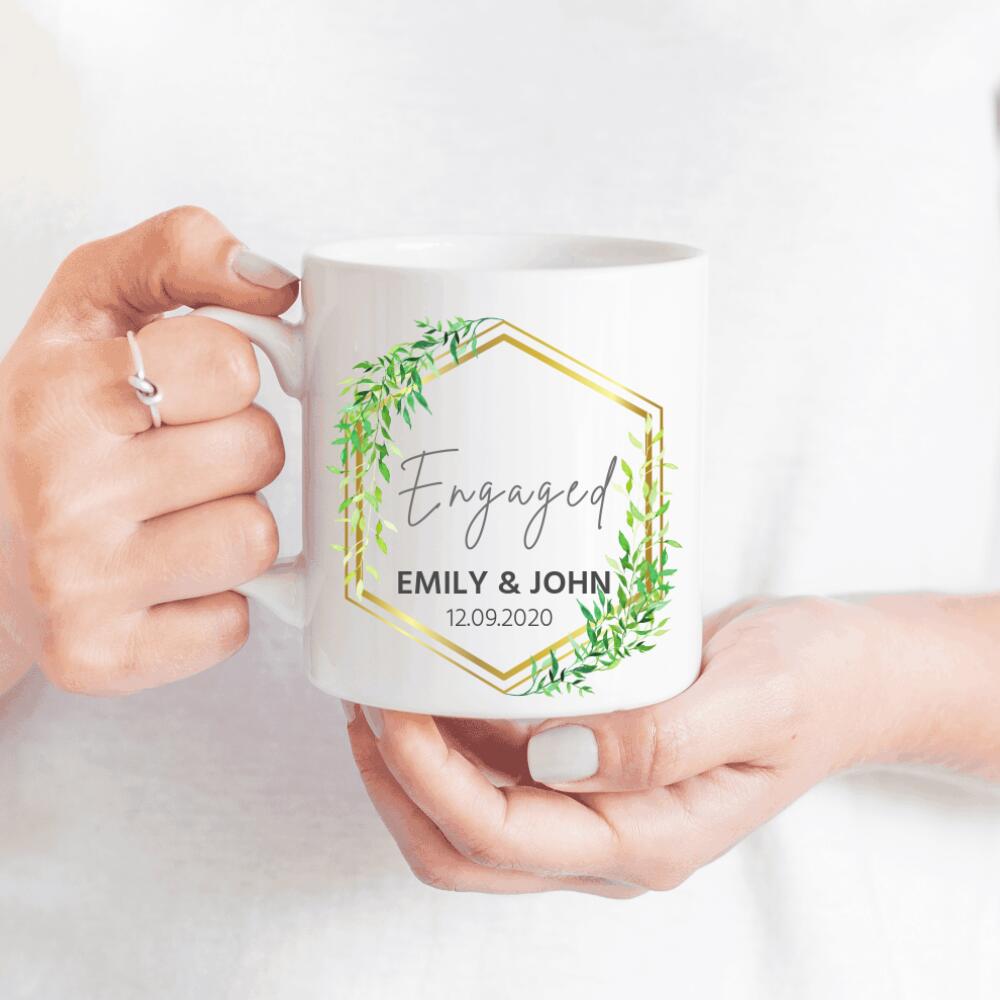 Custom Engagement Mug, Engagement Gift, Newly Engaged, Bride To Be Gift, Bride Gift, Future Mrs Mug, Future Mrs Gift