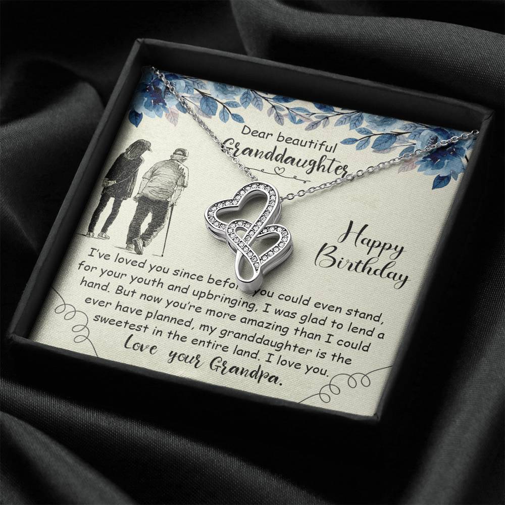 Grand Daughter Necklace, Grandpa to Daughter Gift, Necklace