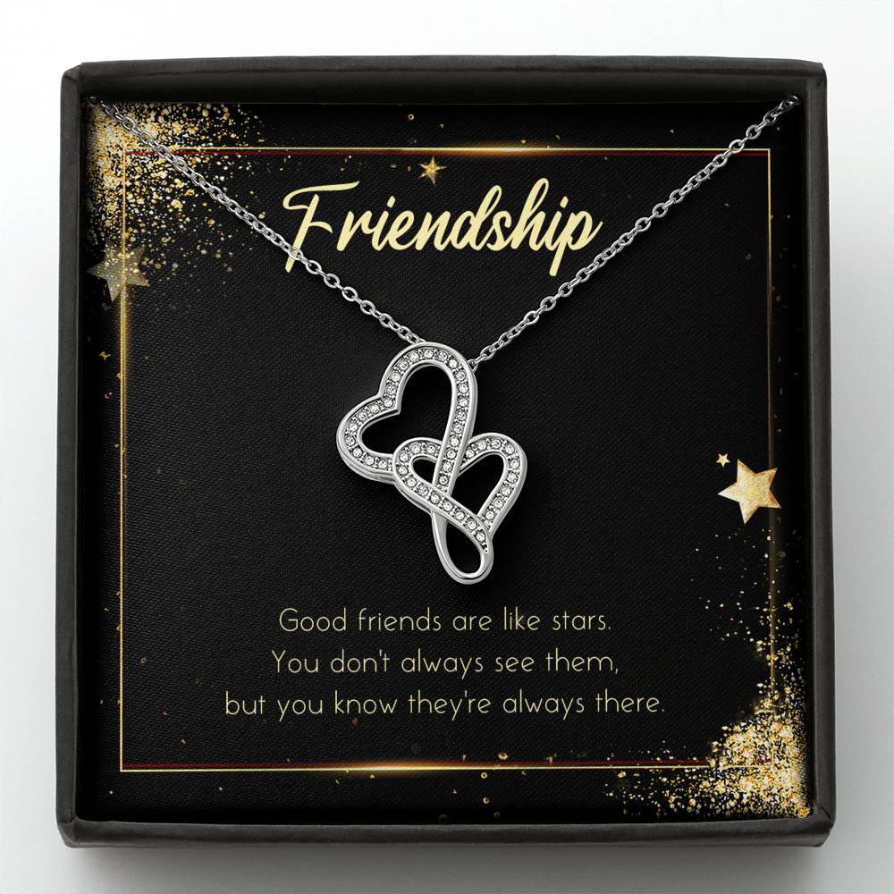 Personalized Friendship Necklace On Friend's Birthday Dainty Heart Pendent