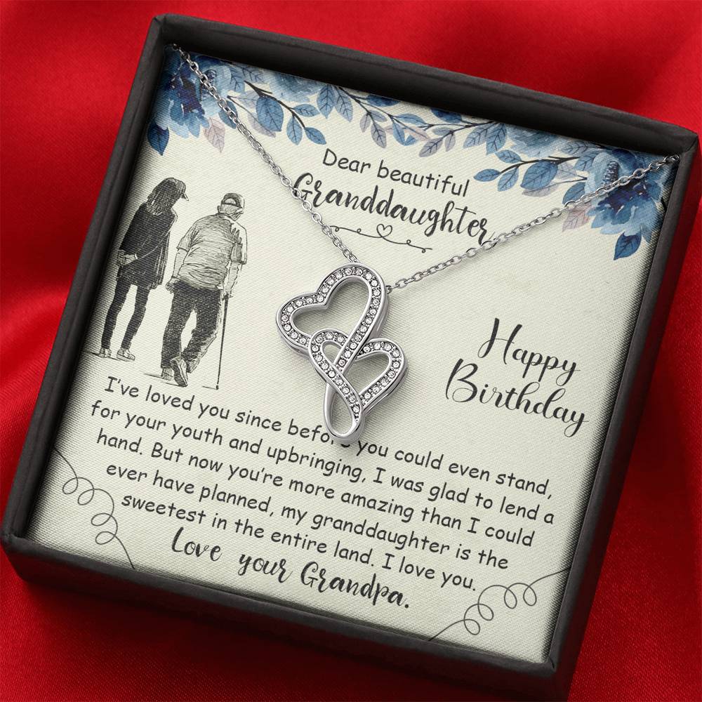 Grand Daughter Necklace, Grandpa to Daughter Gift, Necklace