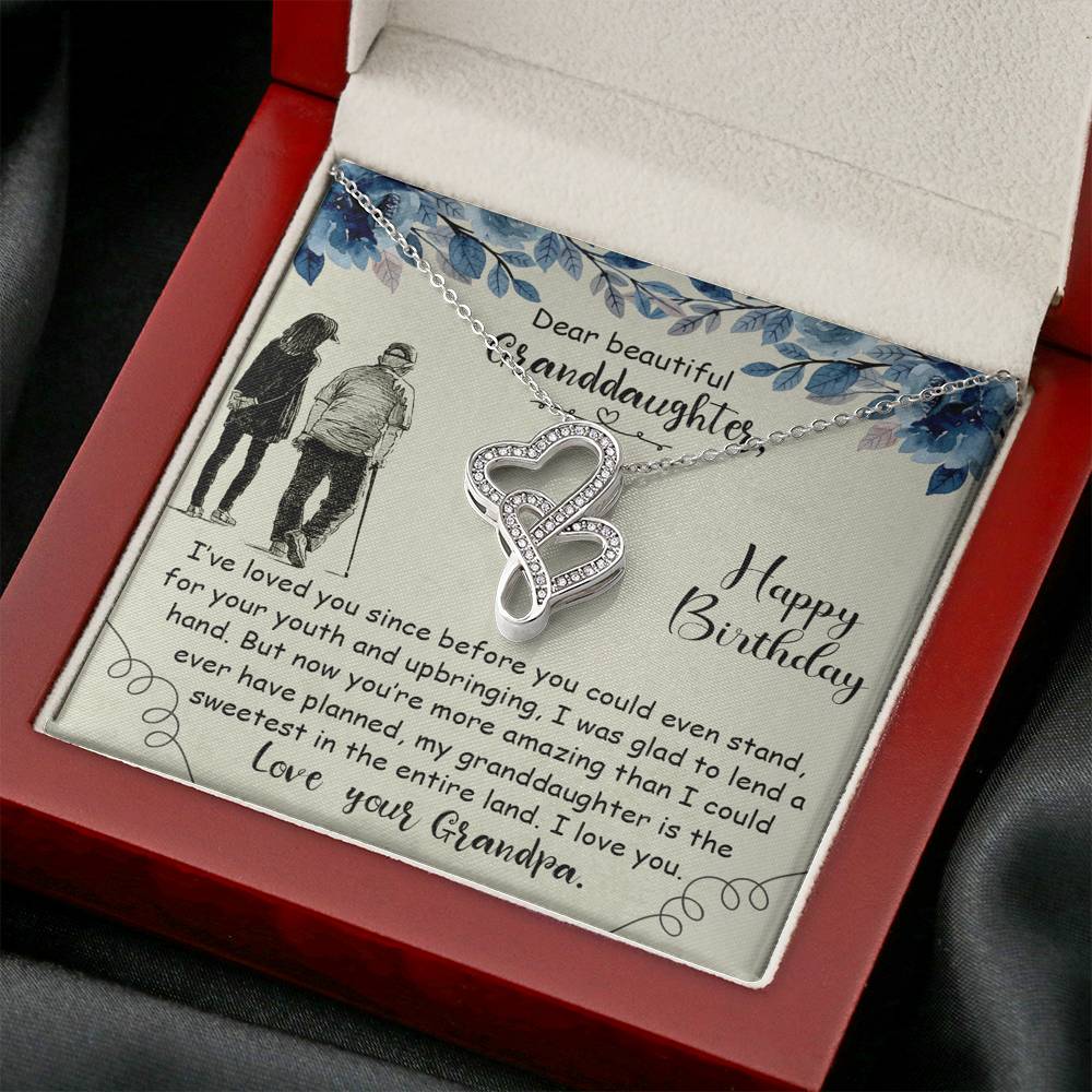 Grand Daughter Necklace, Grandpa to Daughter Gift, Necklace