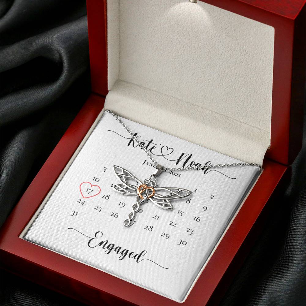 Necklace To My Lovely Future Wife Engagement Day Gift From Boyfriend