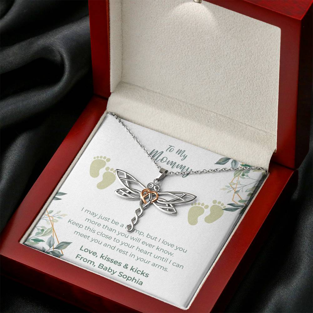 Personalized Mama and Baby Necklace, Mom and Baby Necklace, To My Mommy From Bump Necklace, New Mom Gift, Mother Necklace, Mother's Day Gifts, 1st Mom