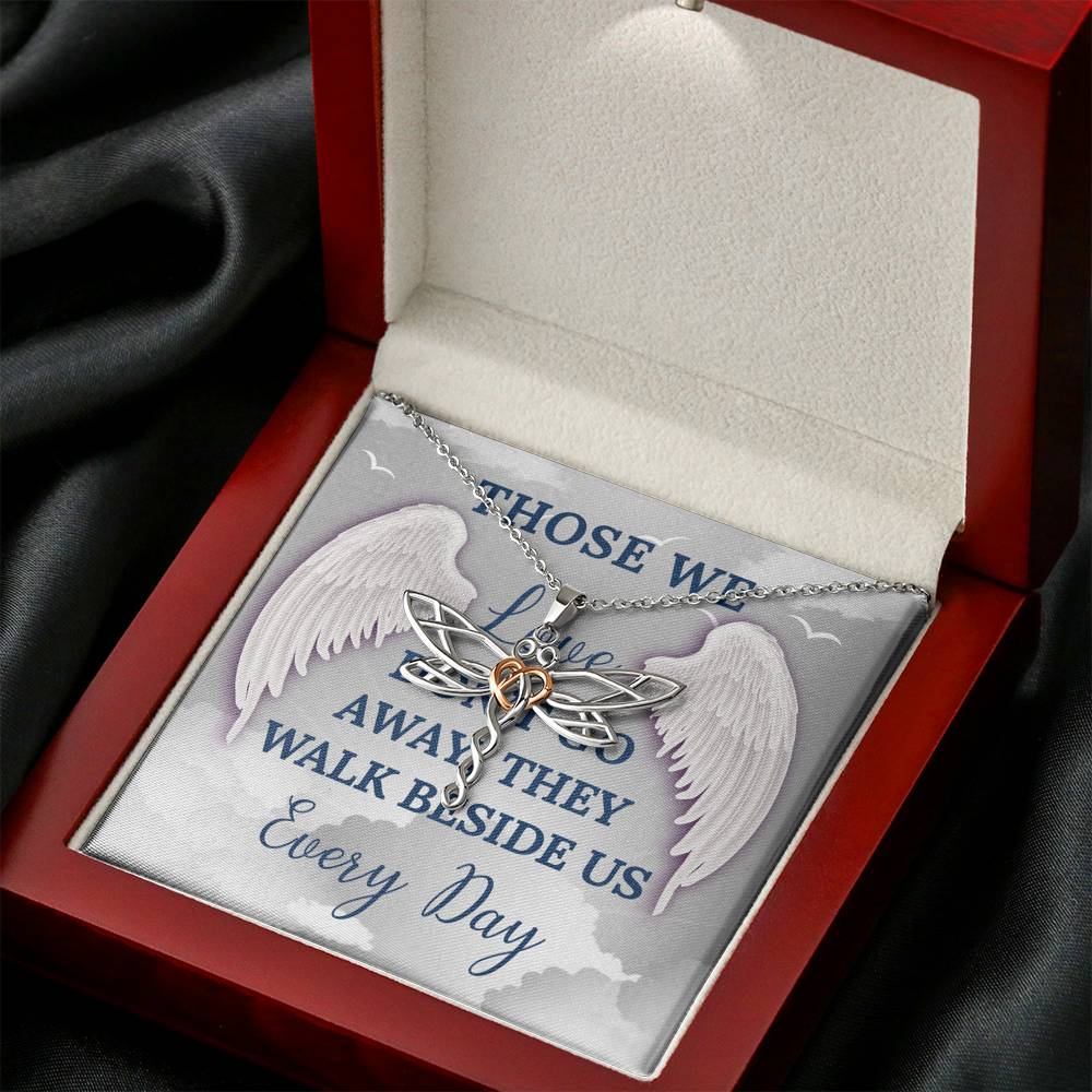 Personalized Memorial Necklace Birth Flower Necklace with Wing Memorial Jewelry Bereavement Gift Wing Memorial Loss of a Loved One Gift