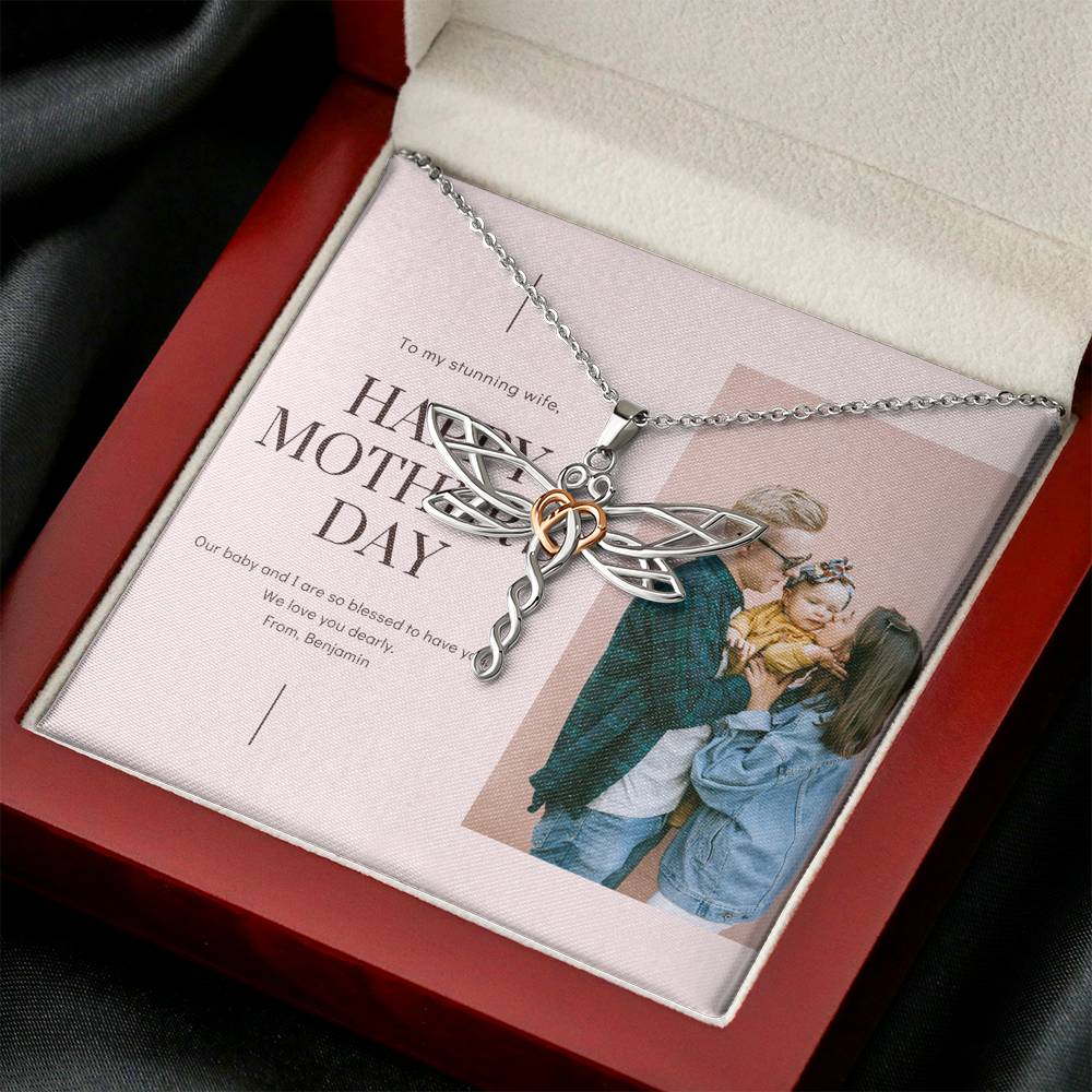 Mother's Day Necklace To My Wife From Husband Pendent Gift For Mother Step Mom Mother In Law Gift With The Message Card