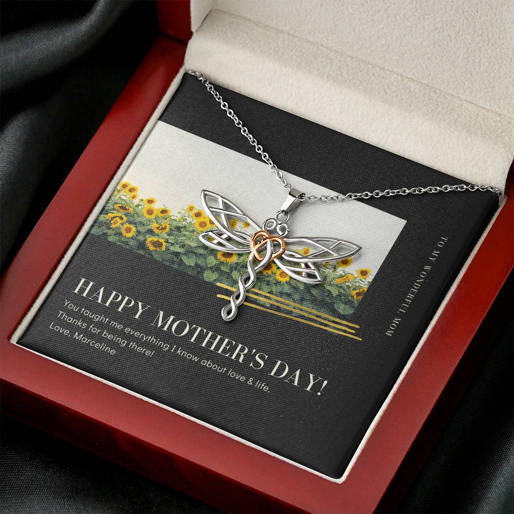 Mother's Day Gift To My Mother For Doing A Great Job Thank You Pendent For Mother In Law Step Mom Grandma Gift With The Message Card