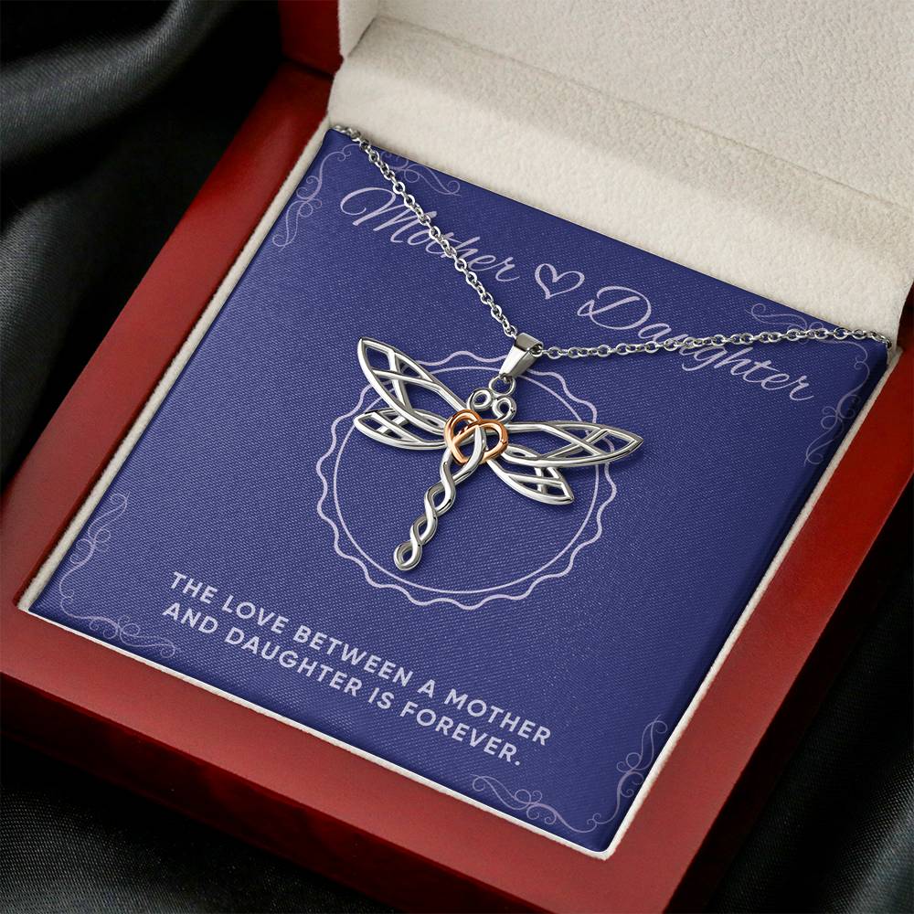 Mother And Daughter Necklace For Daughter Dragonfly Pendant For Her Birthday Graduation Valentines Gift From Mom Women’s Fashion Jewelry
