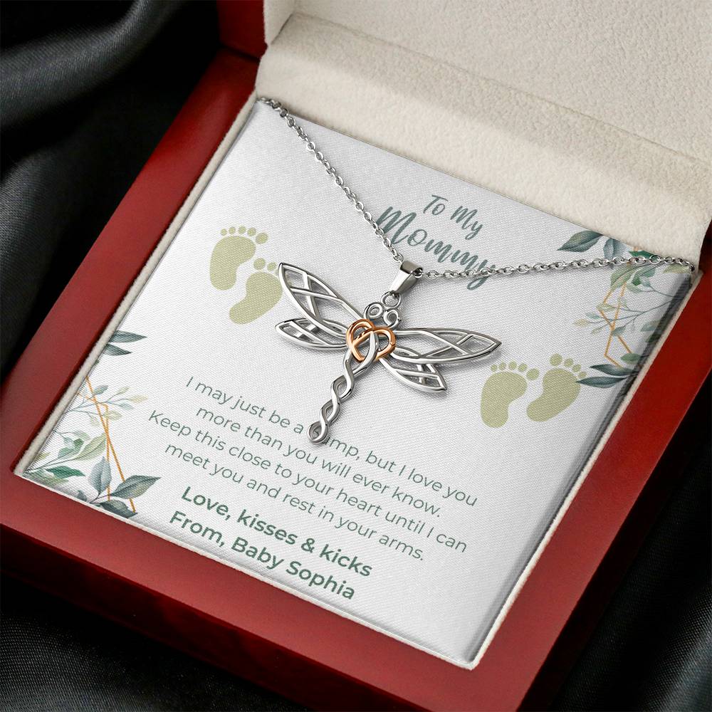 Personalized Mama and Baby Necklace, Mom and Baby Necklace, To My Mommy From Bump Necklace, New Mom Gift, Mother Necklace, Mother's Day Gifts, 1st Mom