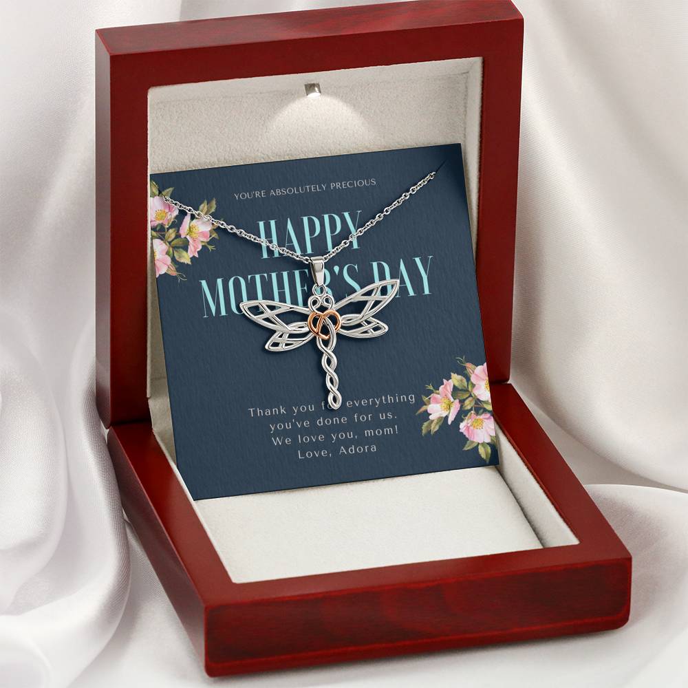 Necklace Gift For Women Thank You Gift To My Mom Mother In Law Grandma Pendent From Daughter Son Boyfriend Girlfriend On Birthday Mother's Day Gift