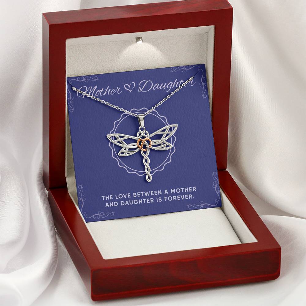 Mother And Daughter Necklace For Daughter Dragonfly Pendant For Her Birthday Graduation Valentines Gift From Mom Women’s Fashion Jewelry