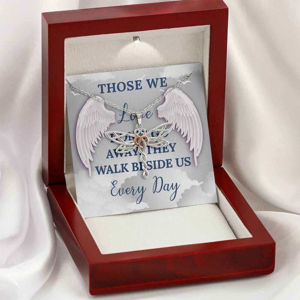 Personalized Memorial Necklace Birth Flower Necklace with Wing Memorial Jewelry Bereavement Gift Wing Memorial Loss of a Loved One Gift