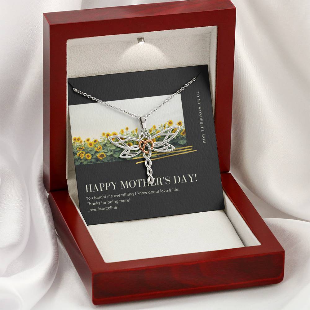 Mother's Day Gift To My Mother For Doing A Great Job Thank You Pendent For Mother In Law Step Mom Grandma Gift With The Message Card