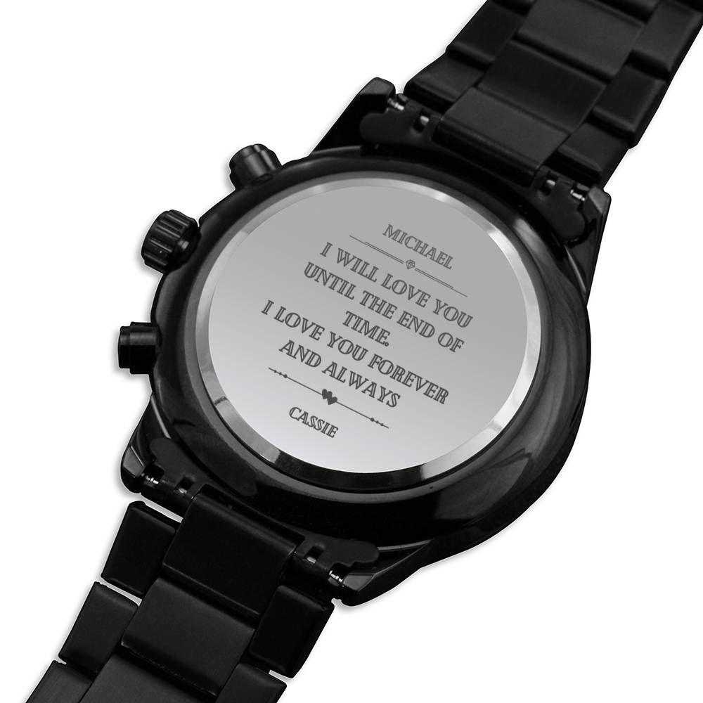 Personalized Custom Watch Groomsmen Watch Father Of The Groom Best Man Gift Ideas Engraved Metal Watch Usher Gift Wedding Party Gift