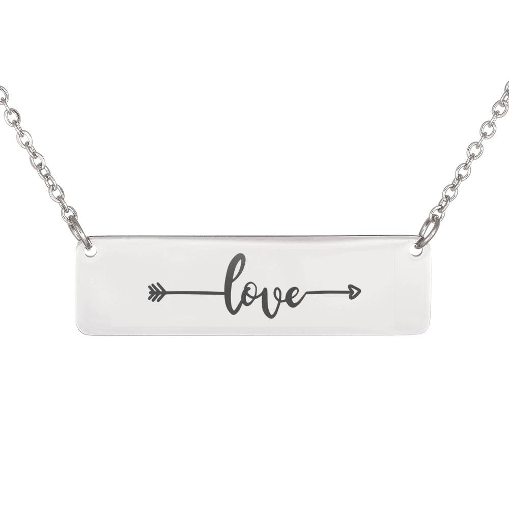 Love Custom Bar Necklace