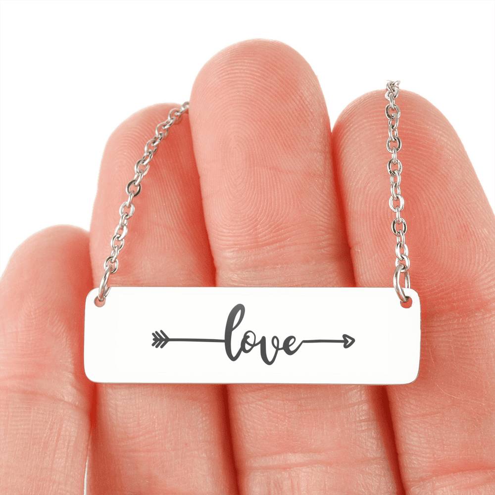 Love Custom Bar Necklace
