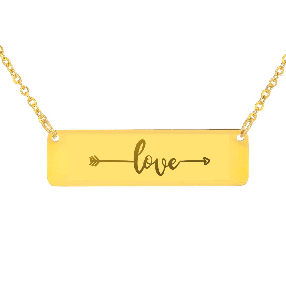 Love Custom Bar Necklace