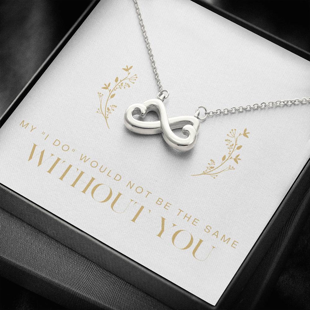 Gift For Women Infinity Heart Necklace To My Mom On Mother's Day