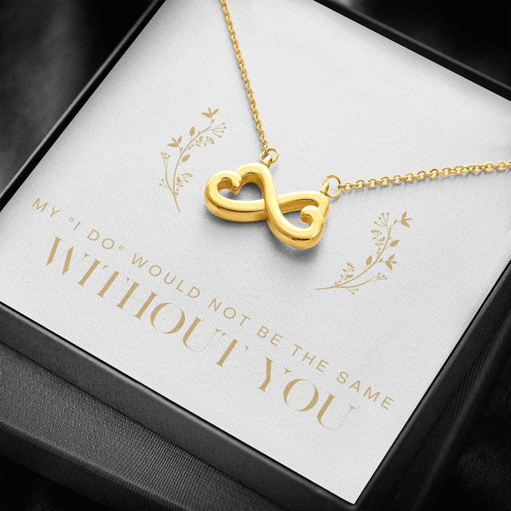Gift For Women Infinity Heart Necklace To My Mom On Mother's Day