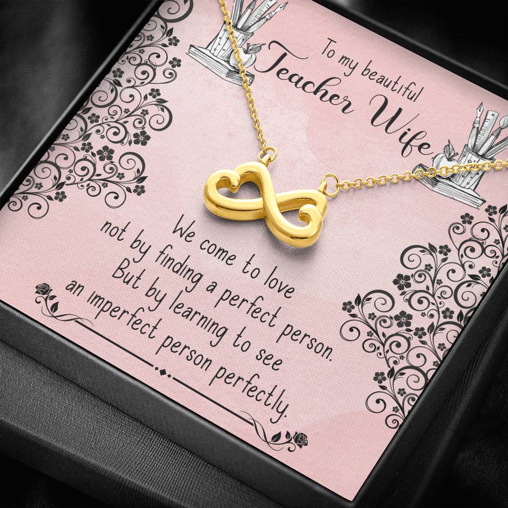Teacher Wife Necklace, Valentines Day Gift, Teacher Gifts