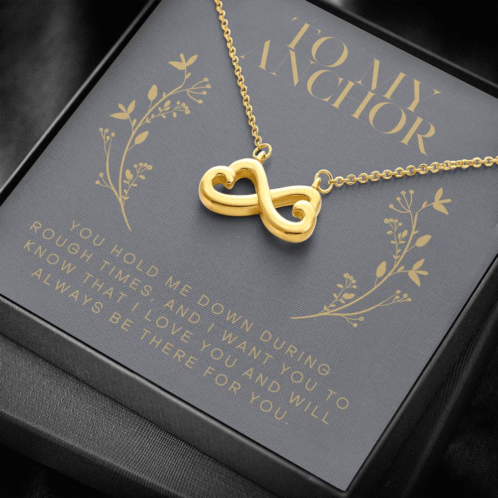Personalized Necklace Gift To My Anchor Infinity Heart Pendent For Wife Mom Friend Gift