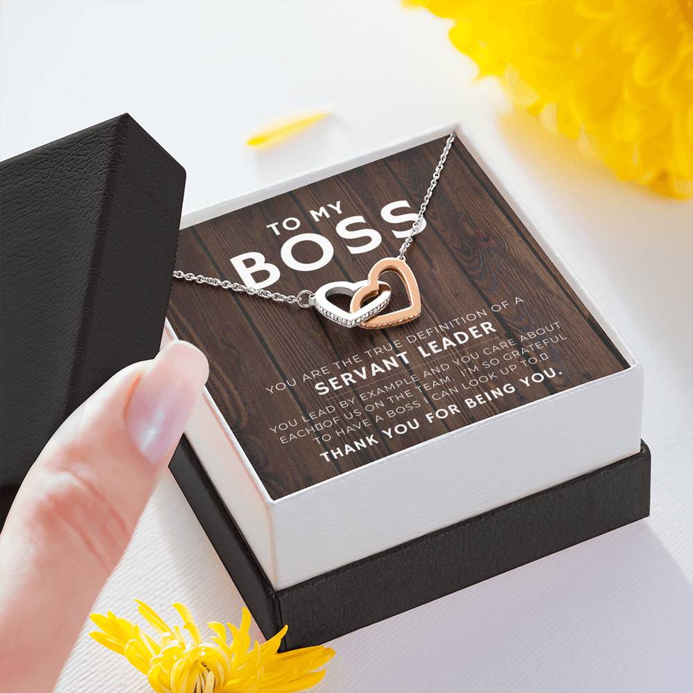 Best Boss Ever Gift For Women Heart Pendent