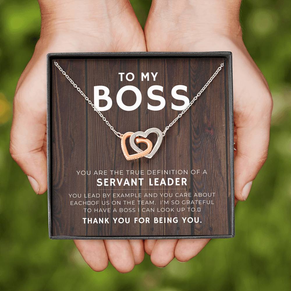 Best Boss Ever Gift For Women Heart Pendent
