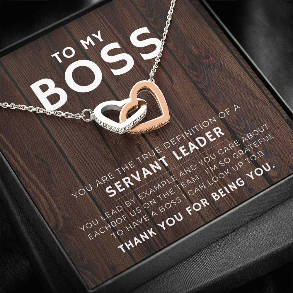 Best Boss Ever Gift For Women Heart Pendent