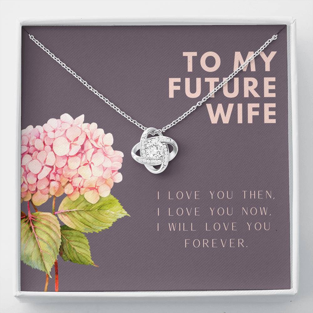 Necklace Gift For Women On Valentine's Day Birthday Engagement Pendent Gift To My Future Wife With The Message Card