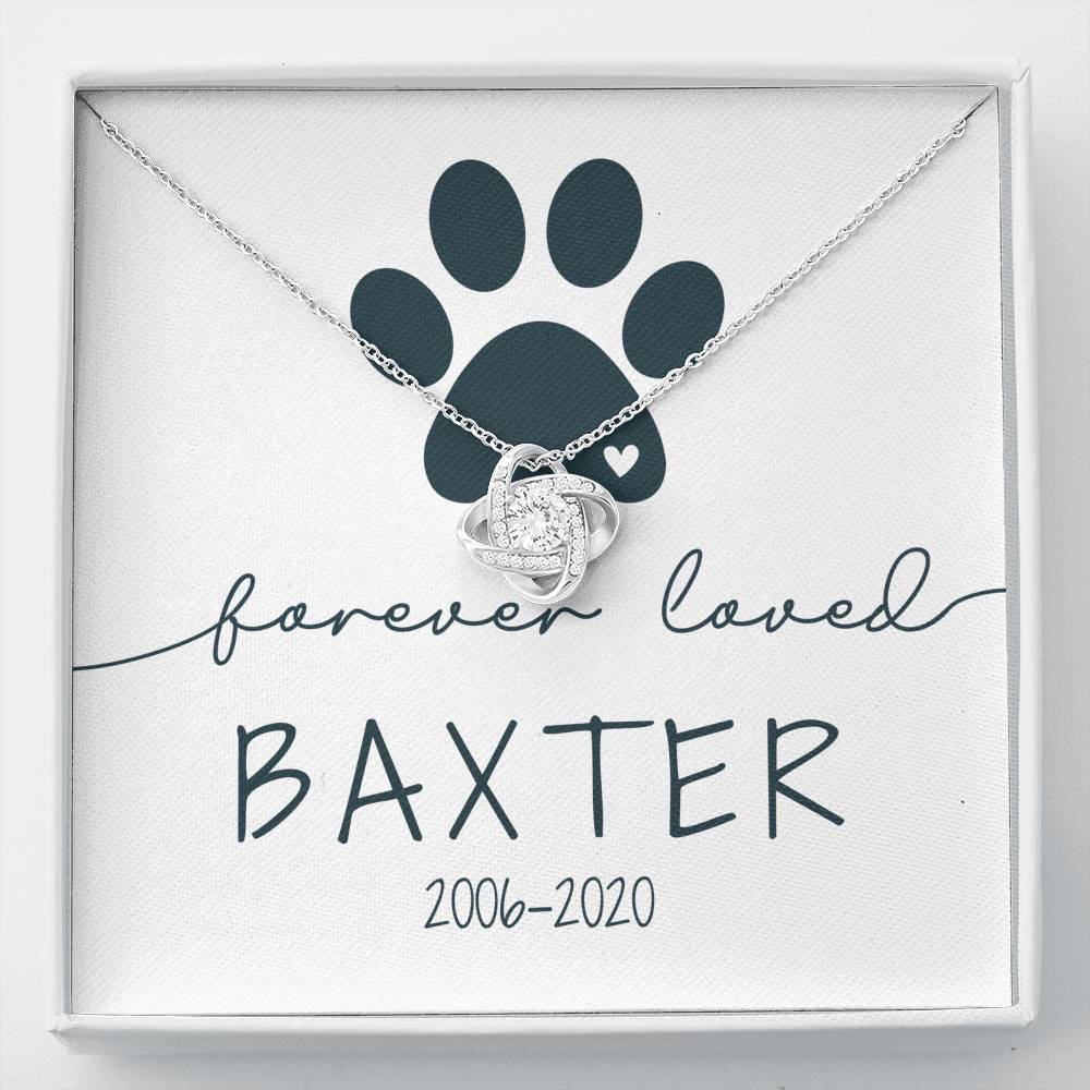 Love Knot Valentine Day Necklace Gift For Female