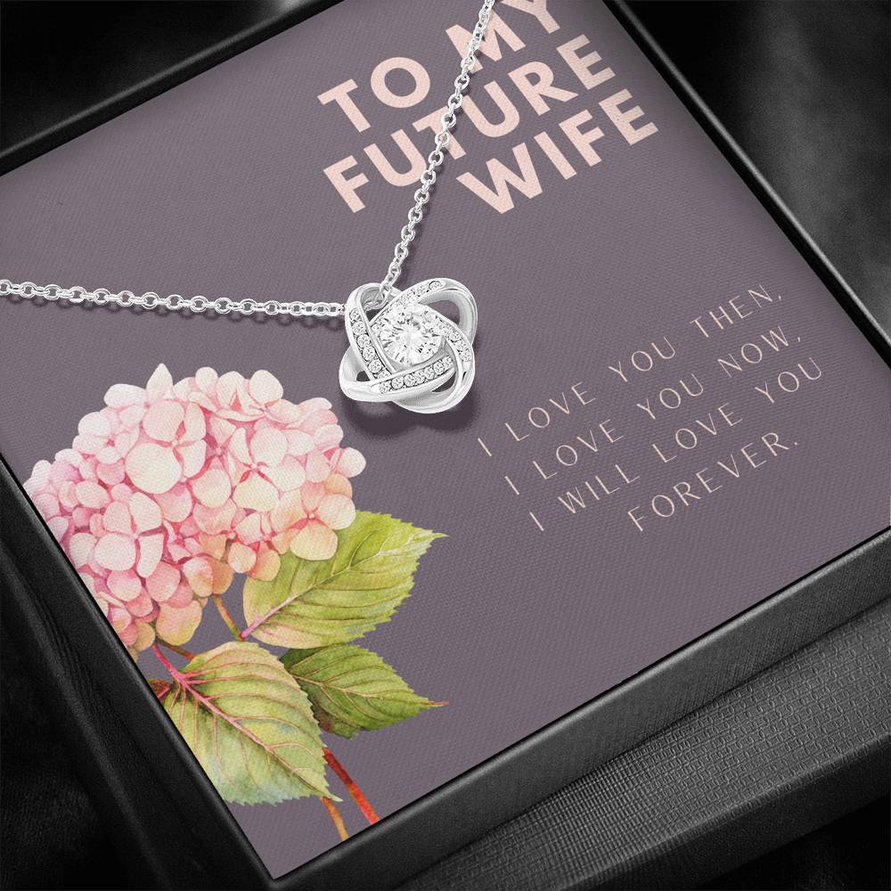 Necklace Gift For Women On Valentine's Day Birthday Engagement Pendent Gift To My Future Wife With The Message Card