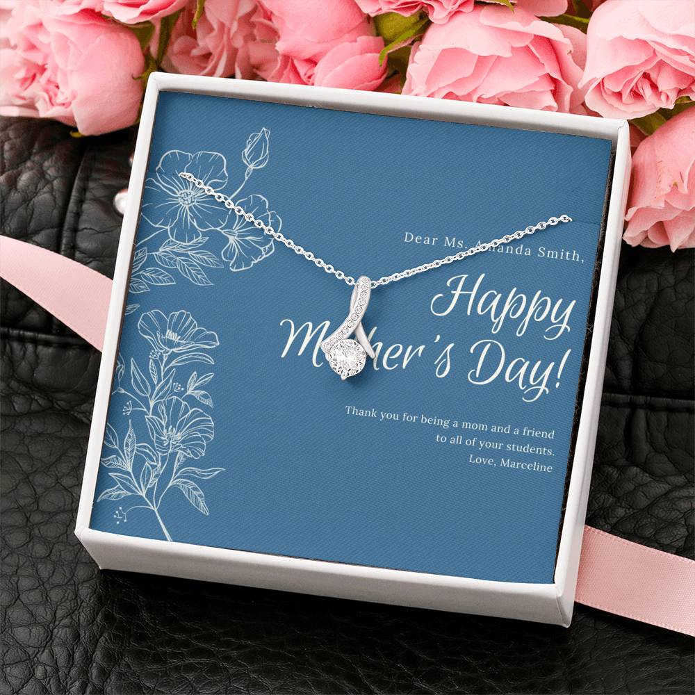 Mom Jewelry Gift, Bonus Mom Gift, 1st Mothers Day Gift, Mothers Day Personalized, Mothers Day Gift From Son, Other Mother Gift, Unbiological Mom Gift,