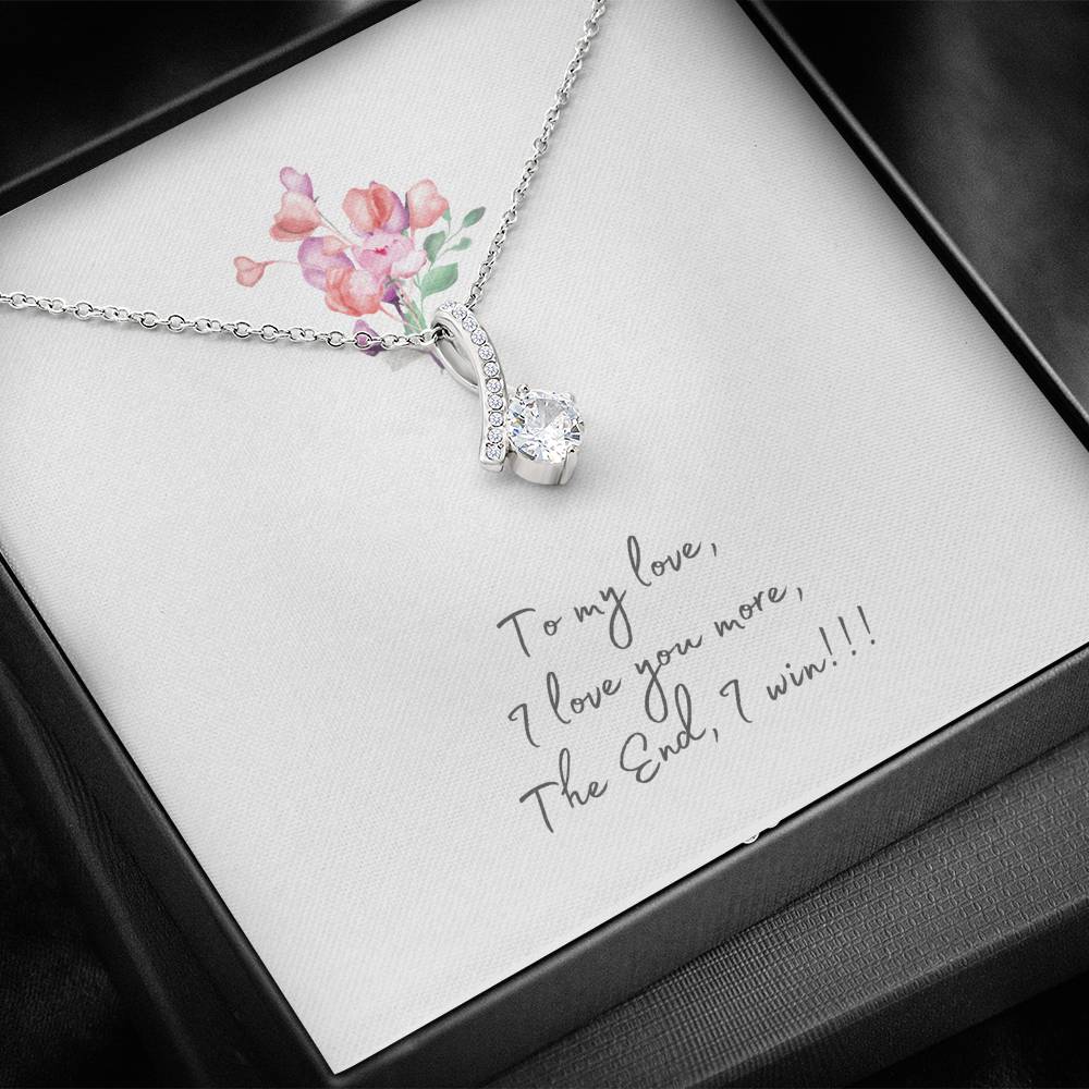 Personalized Gift Girlfriend Necklace for Her Valentines Birthday Gift Alluring Beauty Necklace for Women with Message Card