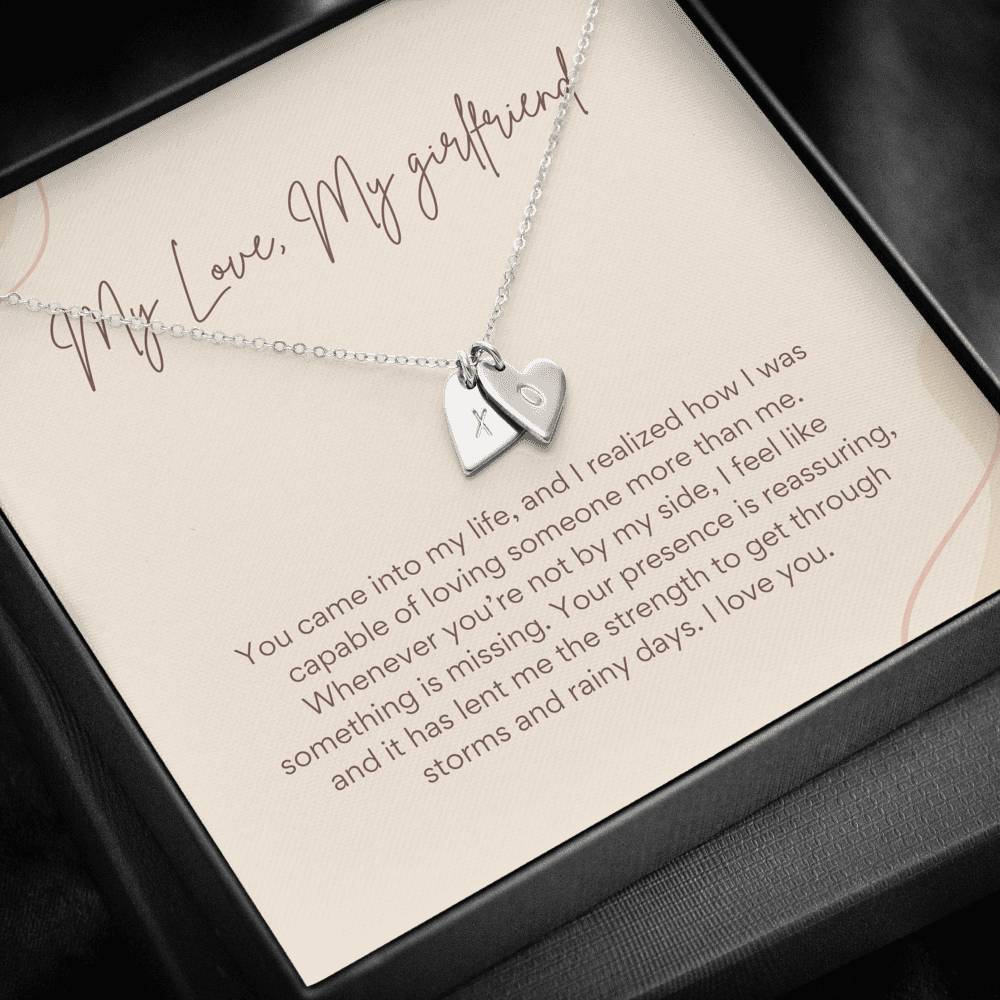 Best Gift for Girlfriend, Anniversary Gift Necklace, Birthday Gift for Girlfriend, Personalized Message Card