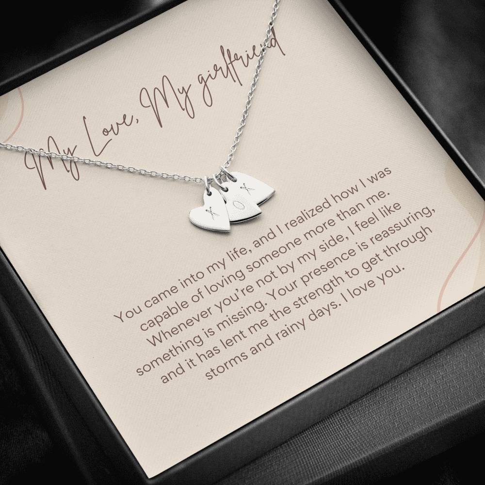 Best Gift for Girlfriend, Anniversary Gift Necklace, Birthday Gift for Girlfriend, Personalized Message Card