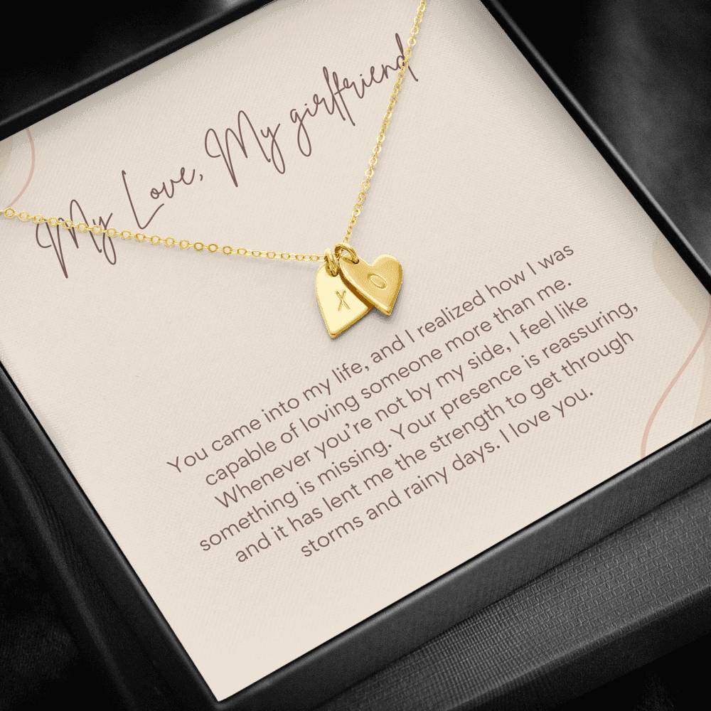 Best Gift for Girlfriend, Anniversary Gift Necklace, Birthday Gift for Girlfriend, Personalized Message Card