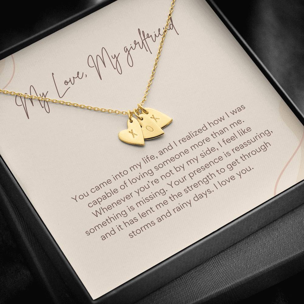 Best Gift for Girlfriend, Anniversary Gift Necklace, Birthday Gift for Girlfriend, Personalized Message Card