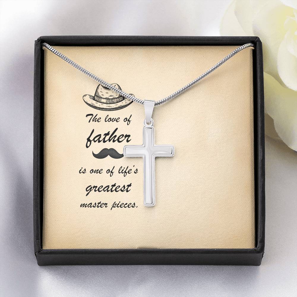 Father Day Gift, Cross Necklace, To Dad, Gifts for Dad