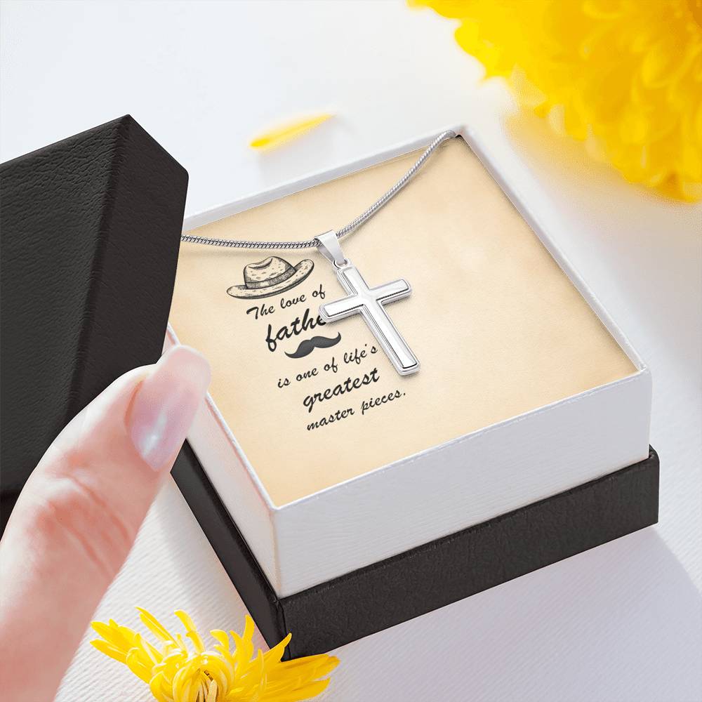 Father Day Gift, Cross Necklace, To Dad, Gifts for Dad