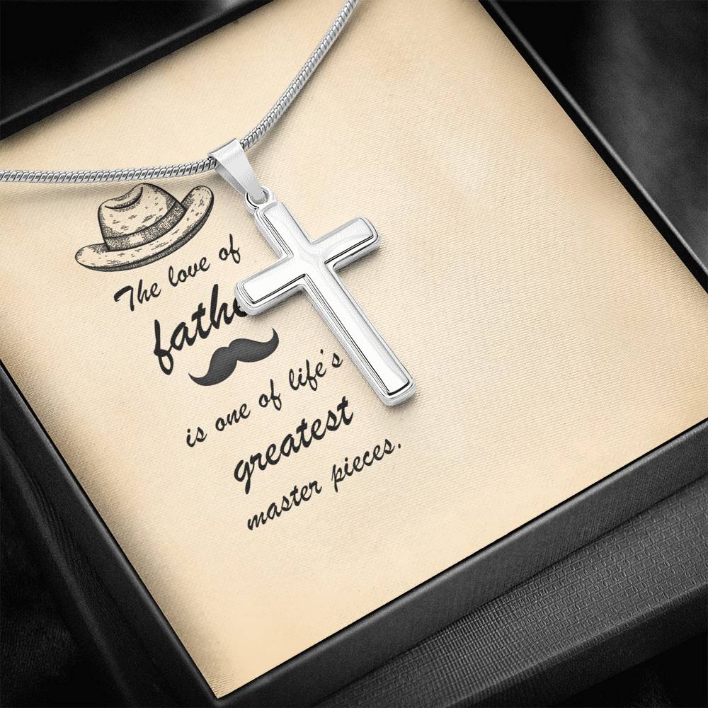 Father Day Gift, Cross Necklace, To Dad, Gifts for Dad