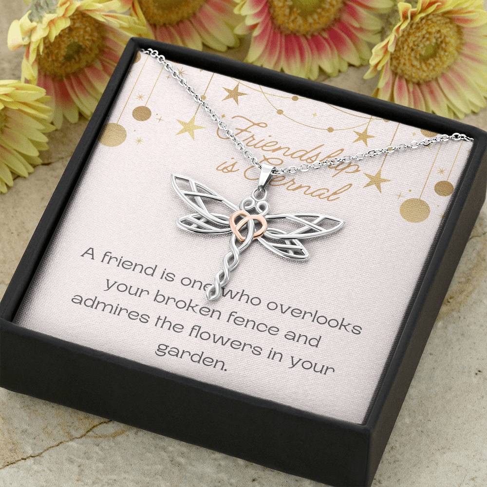 Dragonfly Necklace, Friendship Necklace