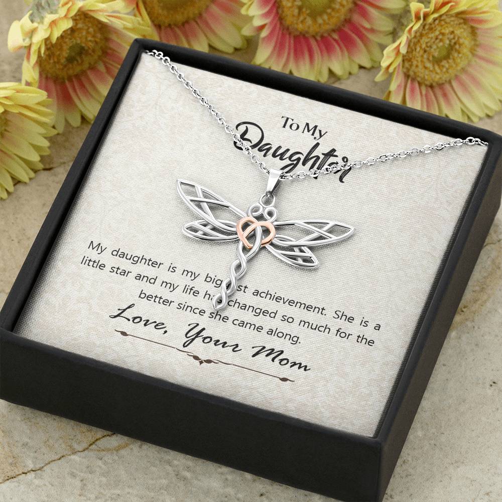 To My Daughter, Dragonfly Necklace