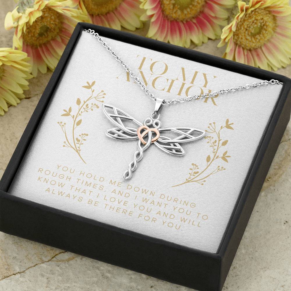 To My Anchor Gift For Women Dragonfly Boho Pendent For Wife On Birthday Wedding Gift