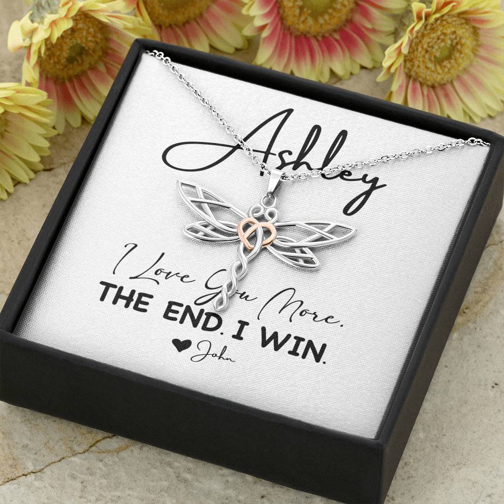 Personalized Pendent Gift for Women Dragonfly Boho Necklace