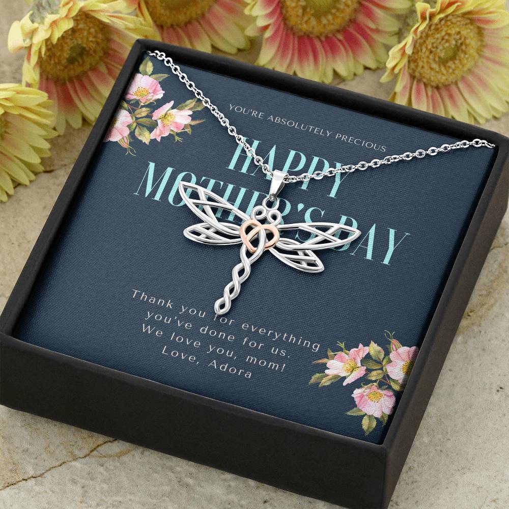 Necklace Gift For Women Thank You Gift To My Mom Mother In Law Grandma Pendent From Daughter Son Boyfriend Girlfriend On Birthday Mother's Day Gift