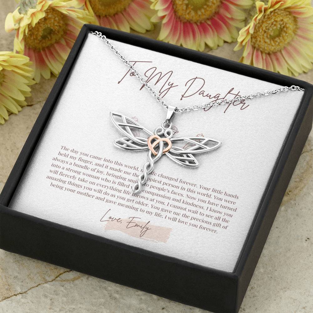 Mother Daughter Gift Necklace, Gift For Daughter From Mom, Birthday Personalized Gift For Her, Graduation Gift for Daughter, Name Necklace
