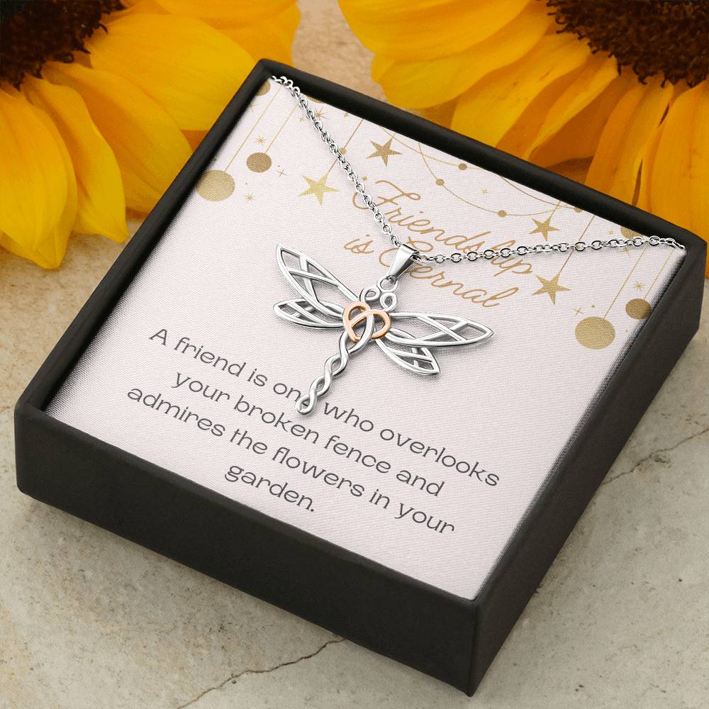 Dragonfly Necklace, Friendship Necklace