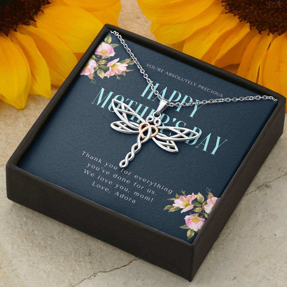 Necklace Gift For Women Thank You Gift To My Mom Mother In Law Grandma Pendent From Daughter Son Boyfriend Girlfriend On Birthday Mother's Day Gift
