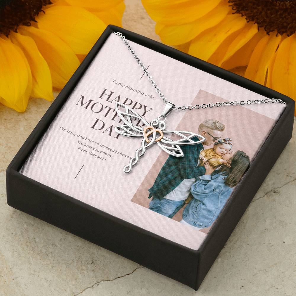 Mother's Day Necklace To My Wife From Husband Pendent Gift For Mother Step Mom Mother In Law Gift With The Message Card