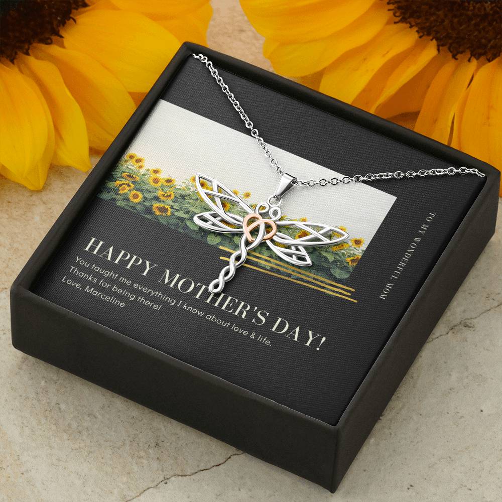 Mother's Day Gift To My Mother For Doing A Great Job Thank You Pendent For Mother In Law Step Mom Grandma Gift With The Message Card
